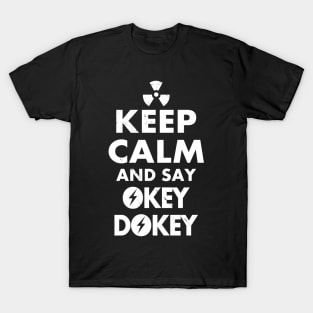 Funny Vintage Nuclear War Motivational Okey Dokey Poster T-Shirt